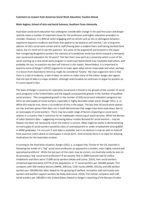 Commentary on Lessons from American social work education: caution ahead (Karger, 2012)