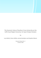 The economic value of Southern Cross University on the Coffs Coast region economy: an input-output analysis