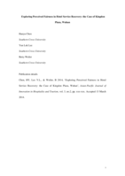 Exploring perceived fairness in hotel service recovery: the case of Kingdom plaza, Wuhan