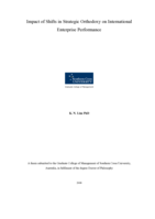 Impact of shifts in strategic orthodoxy on international enterprise performance