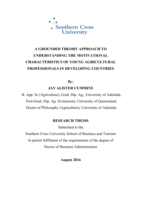 A grounded theory approach to understanding the motivational characteristics of young agricultural professionals in developing countries