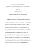 Explanations for the provision-utilisation gap in work-life policy