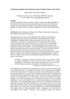 Clarifying sustainable food technology futures through technacy genre theory