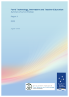 Food technology, innovation and teacher education: summary of survey findings