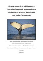 Genetic connectivity within Eastern Australian humpback whales and their relationship to adjacent South Pacific and Indian Ocean stocks