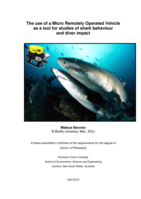 The use of a micro remotely operated vehicle as a tool for studies of shark behaviour and diver impact