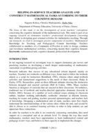 Helping in-service teachers analyze and construct mathematical tasks according to their cognitive demand