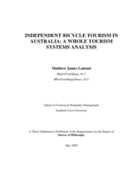 Independent bicycle tourism in Australia: a whole tourism systems analysis
