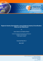 Regional industry specialisation versus regional industry diversification: what are the differences?