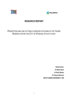 Perception and use of public exercise stations in the Yokine Reserve within the City of Stirling: a pilot study: final report, October 2011