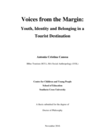 Voices from the margin : youth, identity and belonging in a tourist destination