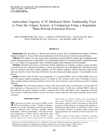Antioxidant capacity of 55 medicinal herbs traditionally used to treat the urinary system: a comparison using a sequential three solvent extraction process