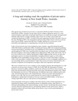 A long and winding road: the regulation of private native forestry in New South Wales, Australia