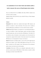 An examination of covert observation and solution audit as tools to measure the success of hand hygiene interventions