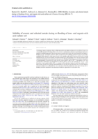 Mobility of arsenic and selected metals during re-flooding of iron- and organic-rich acid-sulfate soil