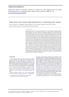 Tidally driven water column hydro-geochemistry in a remediating acidic wetland