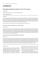 Educating Australian foresters for the 21st century
