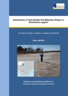 Assessment of acid sulfate soil materials (phase 2): Brickworks Lagoon