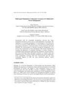 Multi-agent simulation of alternative scenarios of collaborative forest management
