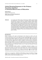 Global warming responses at the primary secondary interface: 2 Potential effectiveness of education