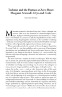 Technics and the human at zero-hour: Margaret Atwood’s Oryx and Crake
