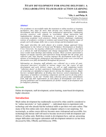 Staff development for online delivery: a collaborative team-based action learning model