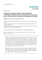 Comparative chemical analysis of the essential oil constituents in the bark, heartwood and fruits of Cryptocarya massoy (Oken) Kosterm. (Lauraceae) from Papua New Guinea