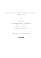 Biochemical and molecular evaluation of quality for malt and feed barley
