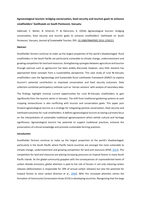 Agroecological tourism: bridging conservation, food security and tourism goals to enhance smallholders’ livelihoods on South Pentecost, Vanuatu