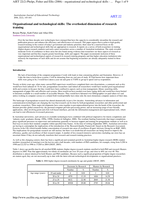 Organisational and technological skills: the overlooked dimension of research training