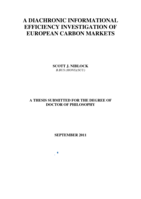 A diachronic informational efficiency investigation of European carbon markets