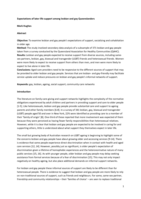 Expectations of later life support among lesbian and gay Queenslanders