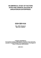 An empirical study of factors affecting website success in Singaporean enterprises