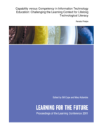 Capability versus competency in information technology education: challenging the learning context for lifelong technological literacy