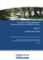 A review of safety signage for Queensland Parks and Wildlife Service: report 1: literature review