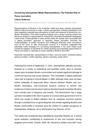 Countering Islamophobic media representations: the potential role of peace journalism