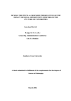 Picking the pitch : a grounded theory study of the impact of equal opportunity officers on the culture of universities