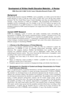 Development of written health education materials: a review