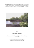 Population structure and distance of gene flow in Avicennia marina (Forsk.) Vierh. (Avicenniaceae) on a local/regional scale in the Northern Rivers of New South Wales, Australia