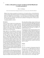 Is there a diel pattern to nectar secretion in the Red Bloodwood <em>Corymbia gummifera</em>?