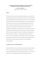 A career and learning transitional model for those experiencing labour market disadvantage