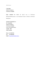International joint venture (IJV) marketing performance: alternative approaches to performance measurement
