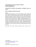 An appraisal of the impact of the depiction of gambling in society on youth