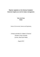 Riparian vegetation on the Clarence floodplain : historical insights as an aid for today's management