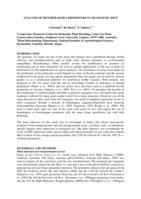 Analysis of heterologous promoters in transgenic cereals