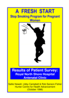 A fresh start stop smoking program for pregnant women: results of Royal North Shore Hospital Antenatal Clinic Patient Survey