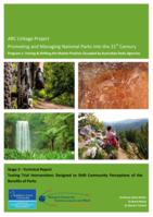 Testing trial interventions designed to shift community perceptions of the benefits of parks: stage 3 technical report