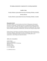 Developing communicative competencies for a learning organization