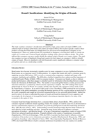 Brand classifications: identifying the origins of brands