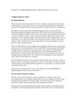 A digital agenda for music